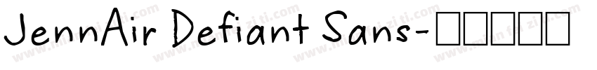 JennAir Defiant Sans字体转换